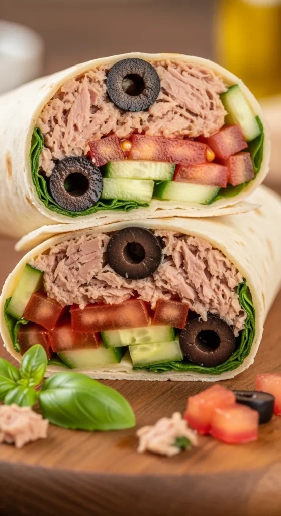 Mediterranean Tuna Wrap