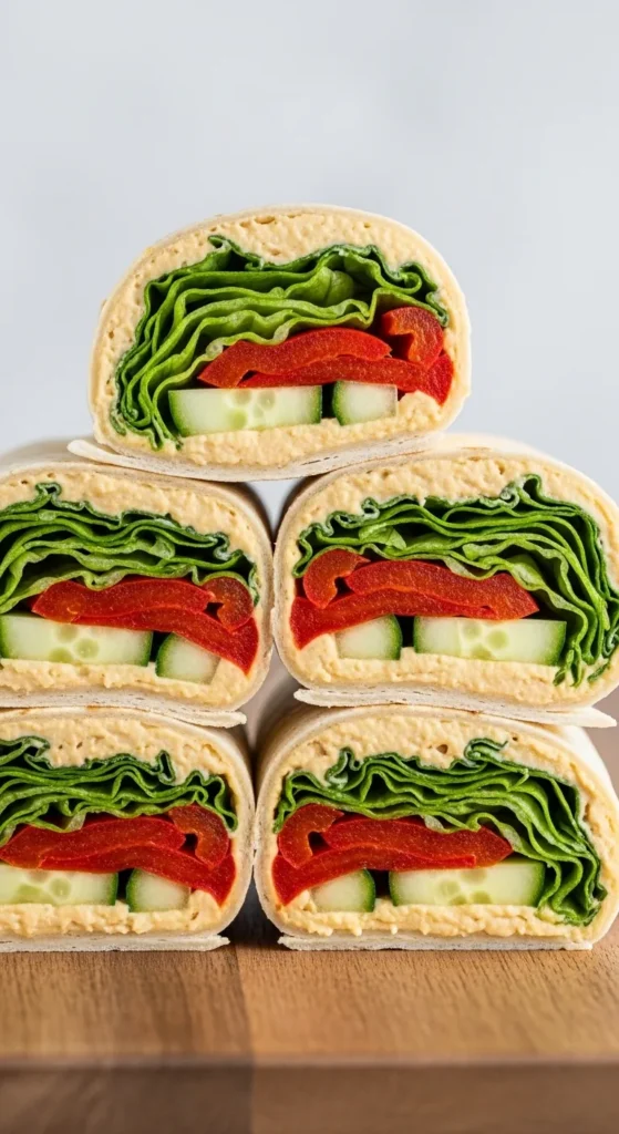 Mediterranean Veggie Wraps
