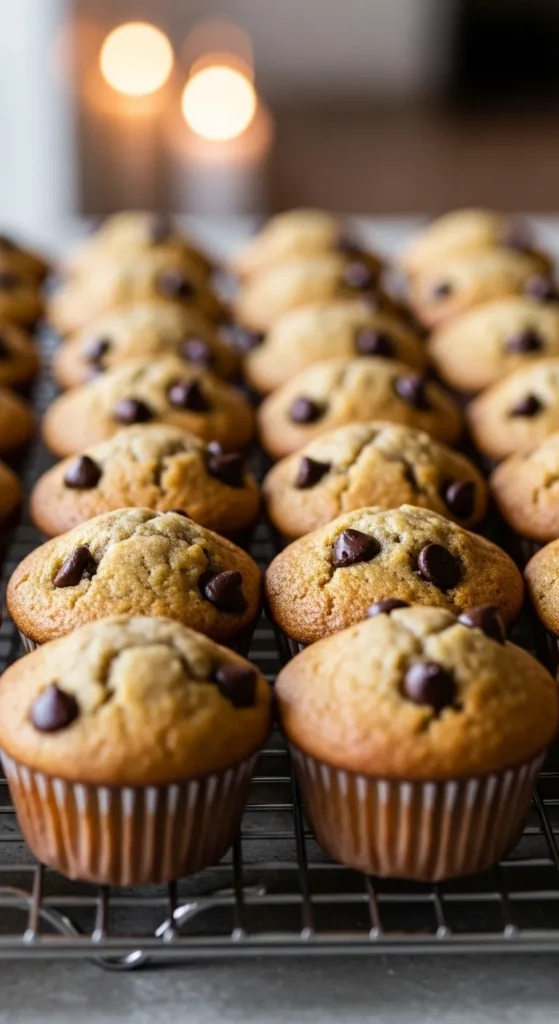 Mini Banana Chocolate Muffins