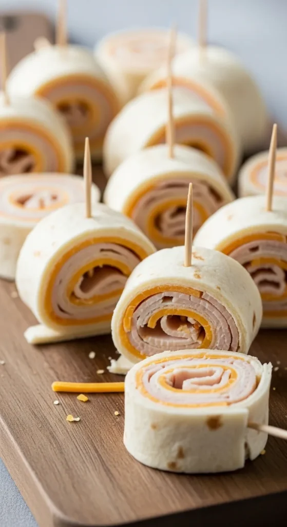 Mini Turkey and Cheese Roll-Ups