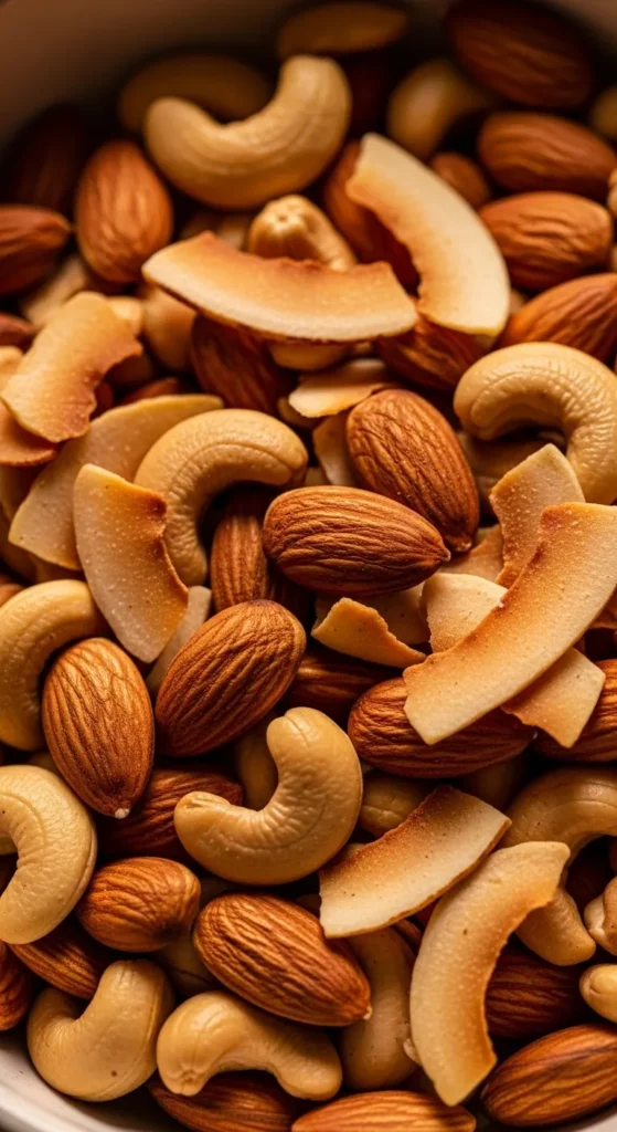 Mixed Nuts With Coconut Flakes