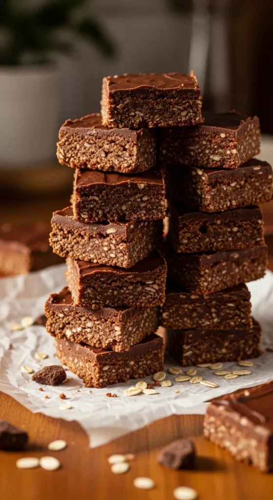 No-Bake Chocolate Oat Squares