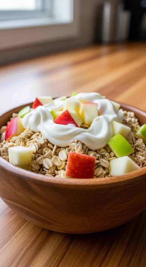 Oat Apple Snack Bowl