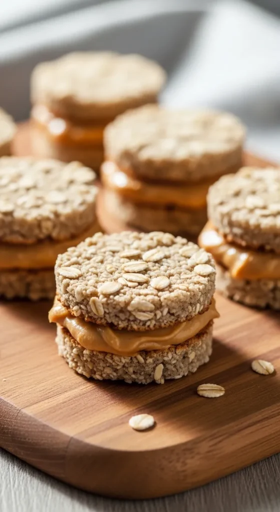 Oat Peanut Butter Sandwich Bites