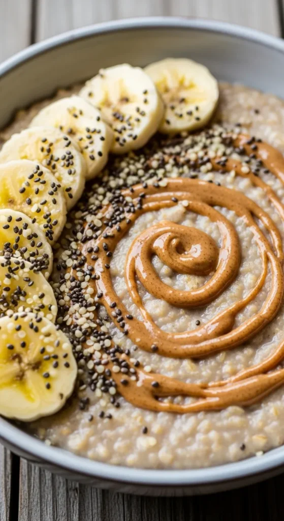 Oatmeal with Almond Butter