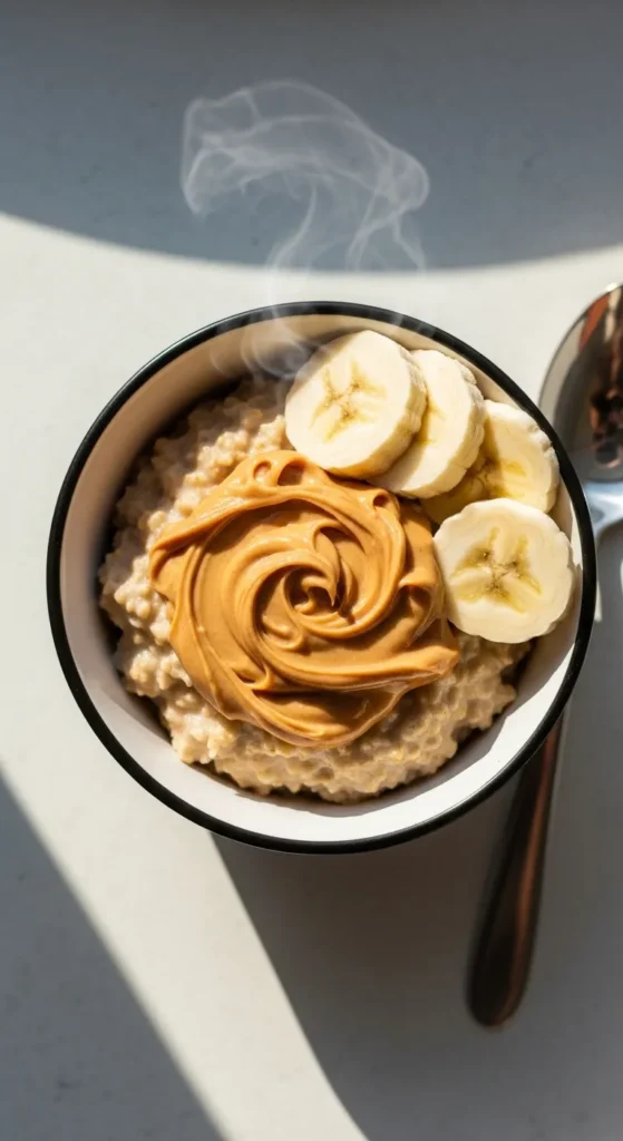Oatmeal with Peanut Butter and Banana