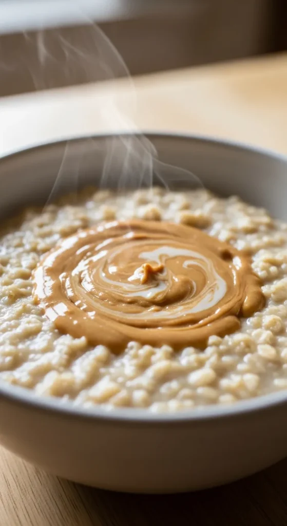 Oatmeal with a Spoonful of Peanut Butter