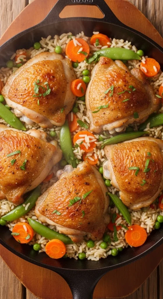 One-Pan Chicken and Rice