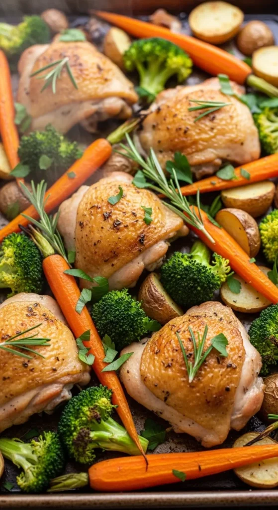 One-Pan Lemon Herb Chicken with Veggies