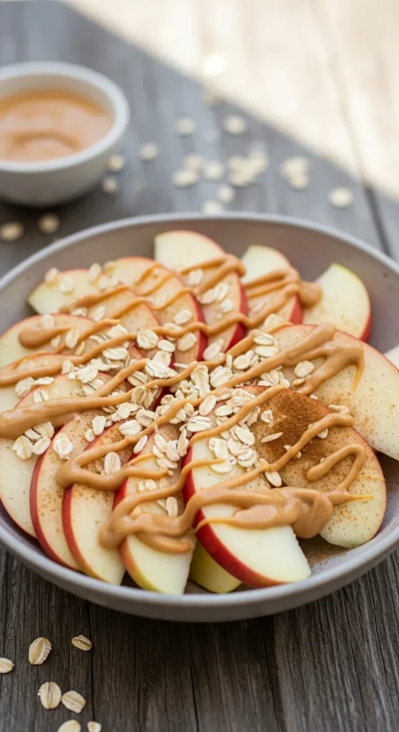 Peanut Butter Apple Oat Bowl