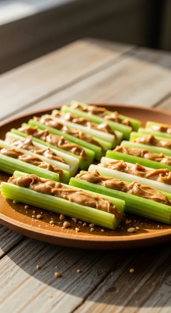 Peanut Butter Stuffed Celery