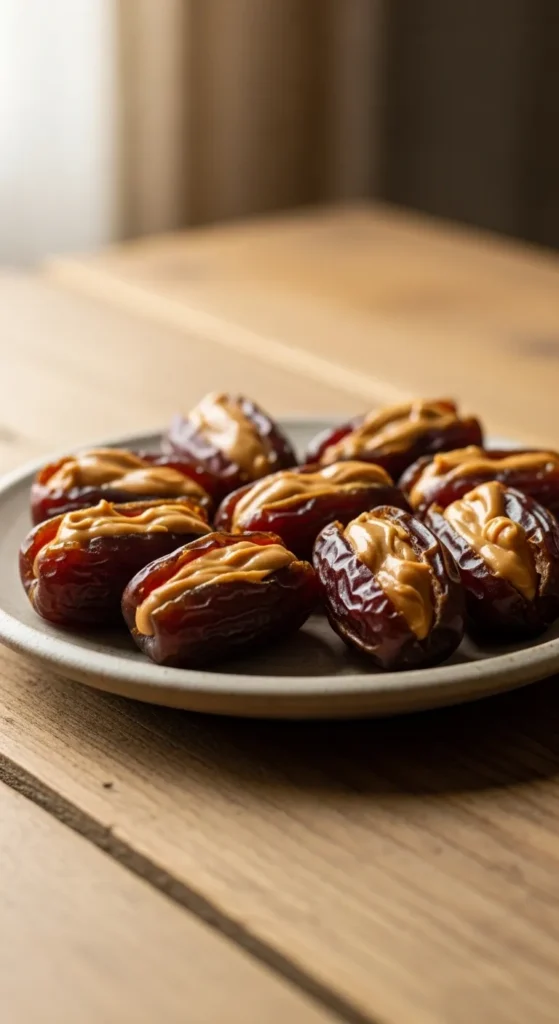 Peanut Butter Stuffed Dates