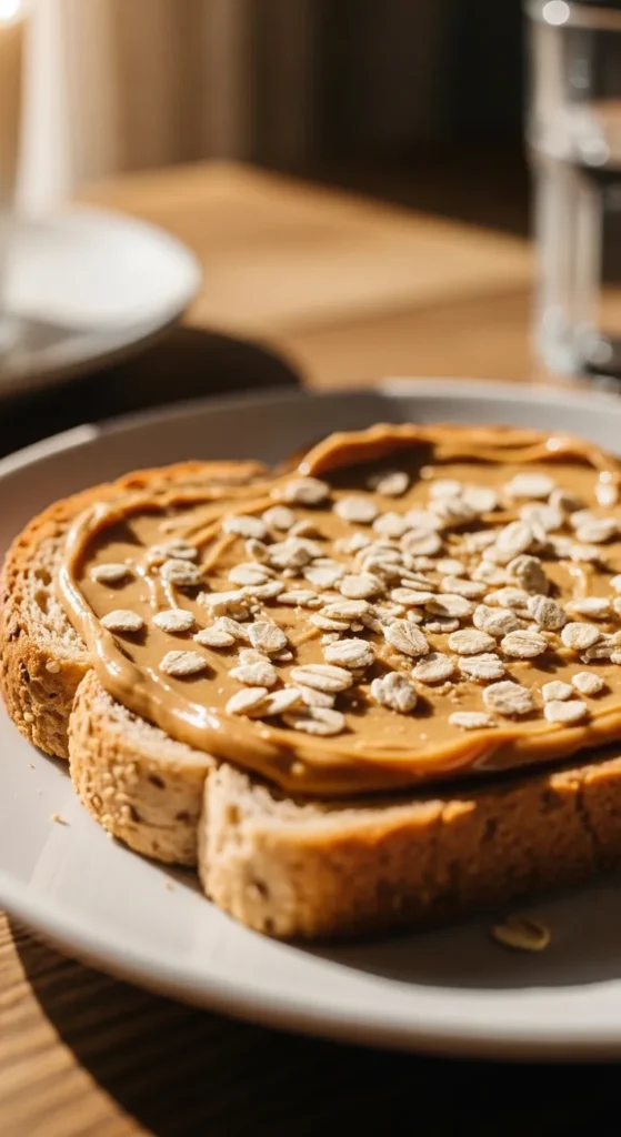 Peanut Butter and Oat Toast