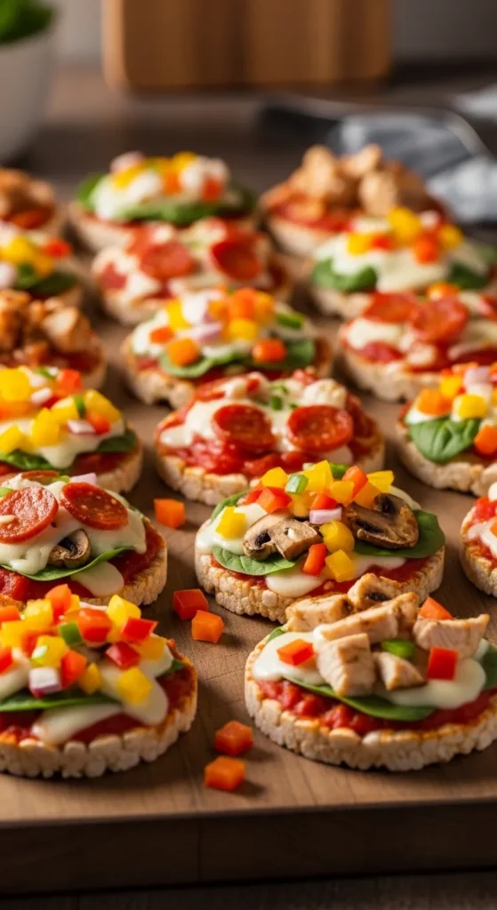 Rice Cake Pizza Snacks