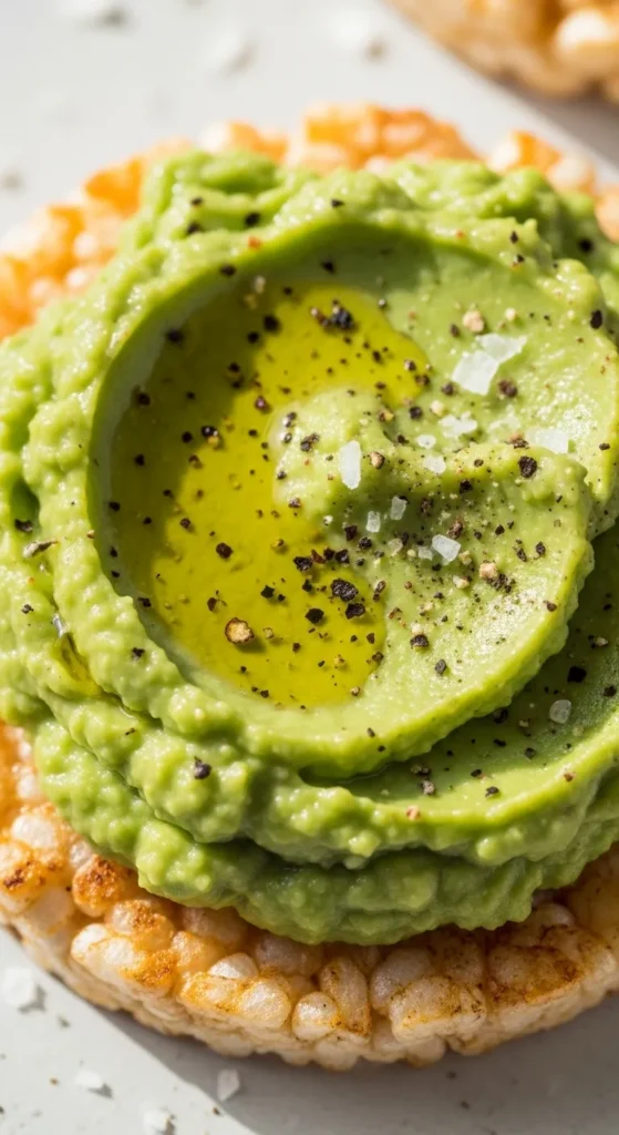 Rice Cake with Avocado