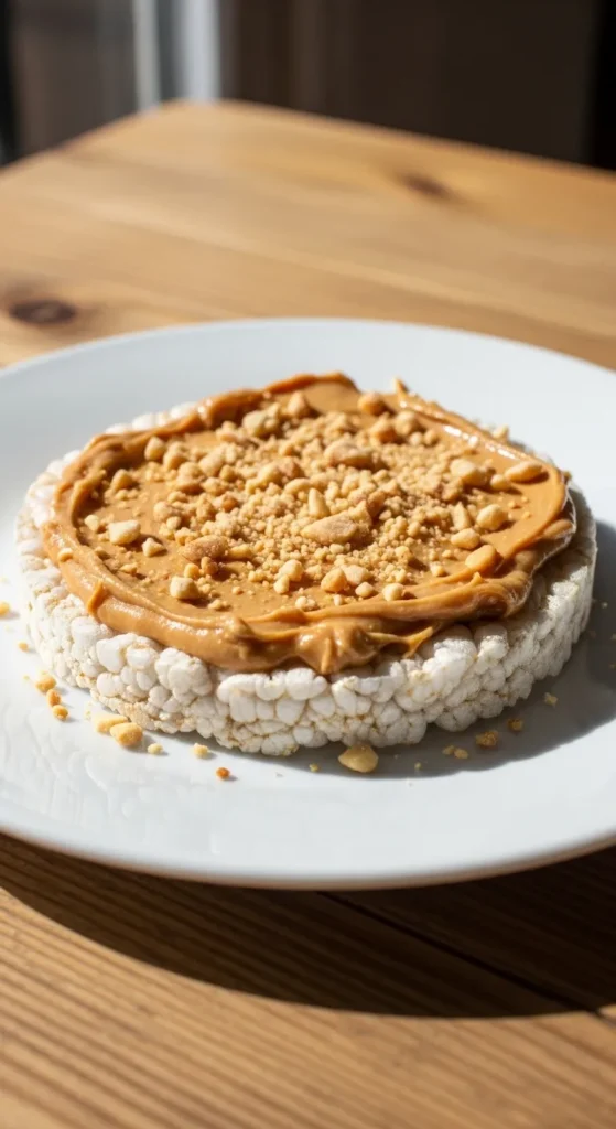 Rice Cakes with Peanut Butter