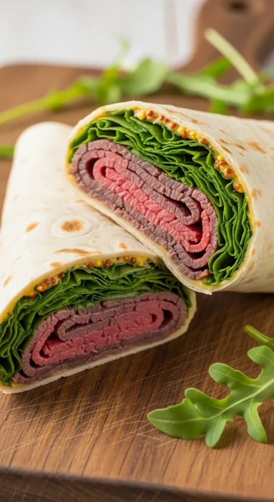 Roast Beef and Arugula Wrap