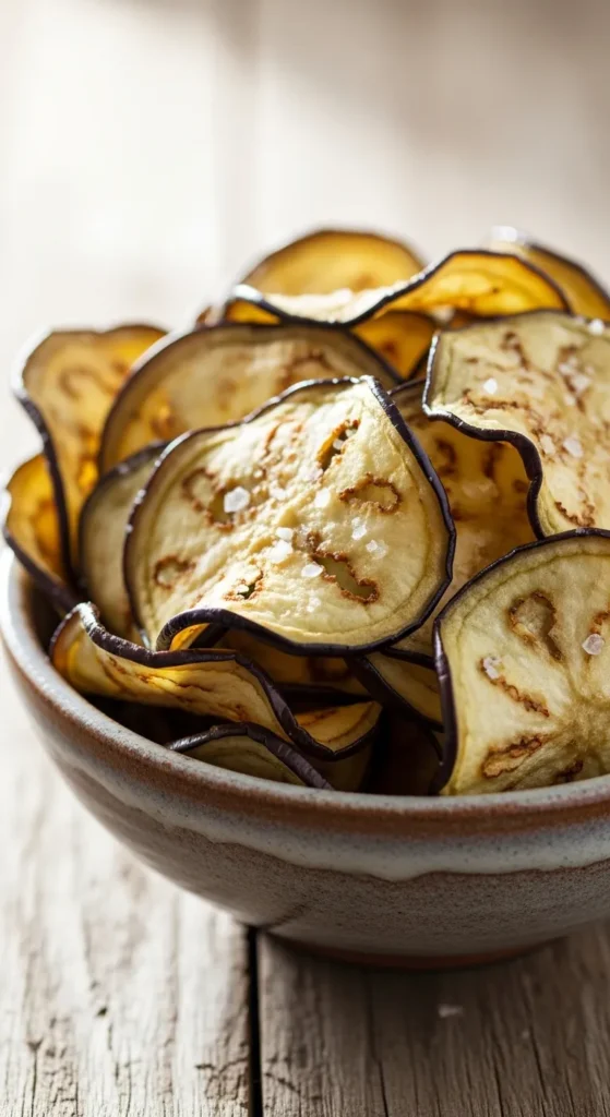 Roasted Eggplant Chips