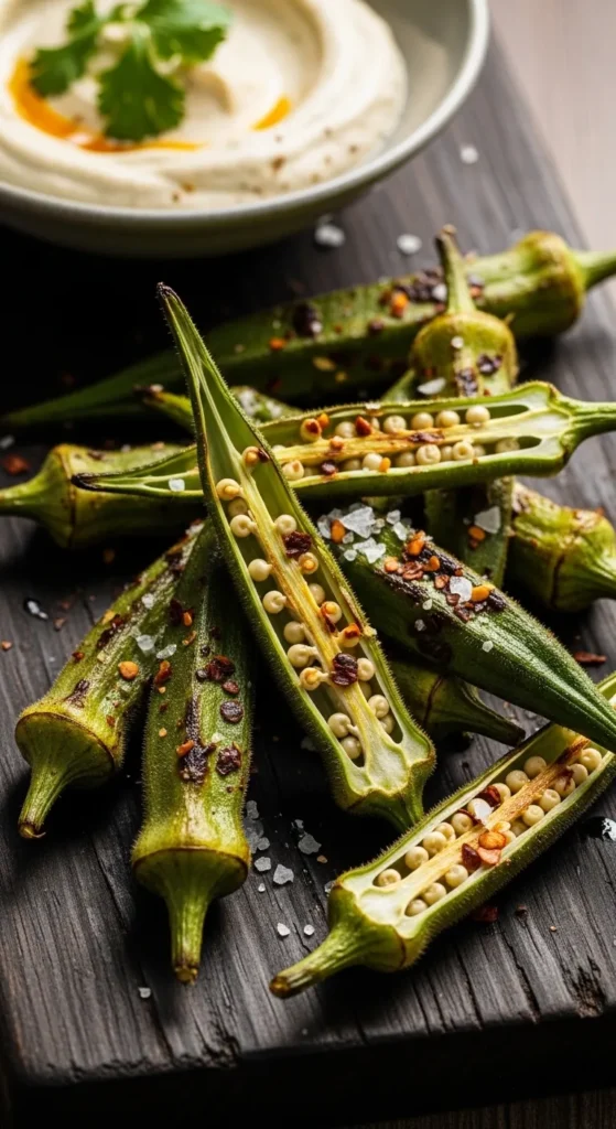 Roasted Okra Crunch