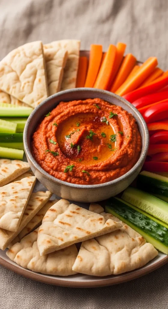 Roasted Red Pepper Hummus