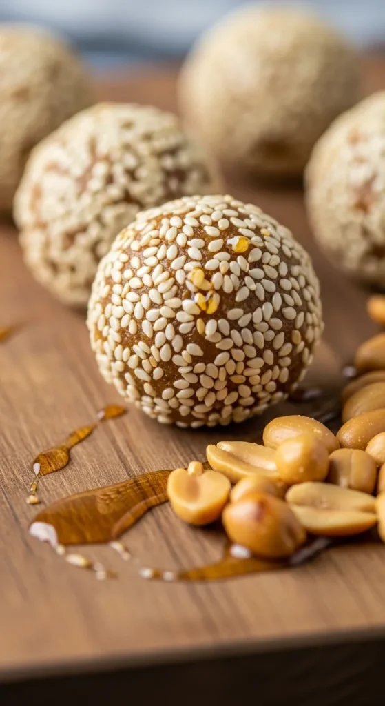 Sesame Peanut Snack Balls