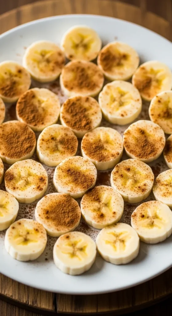 Sliced Banana with Cinnamon