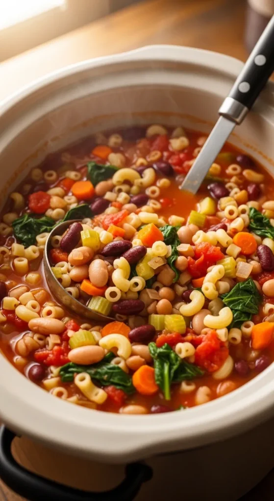 Slow Cooker Minestrone Soup