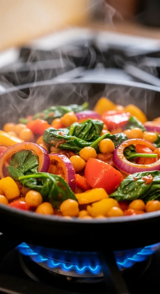 Spicy Chickpea Stir-Fry