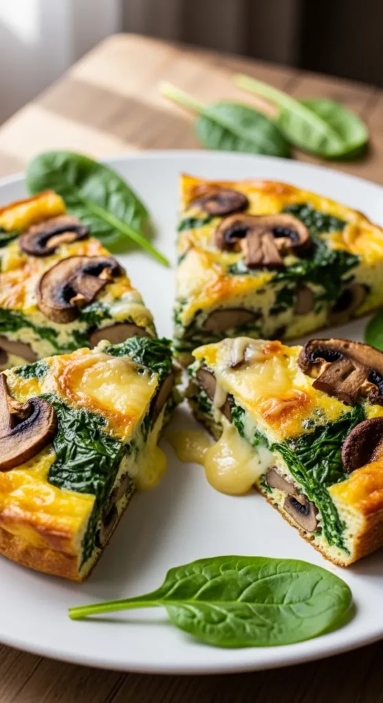 Spinach Mushroom Frittata