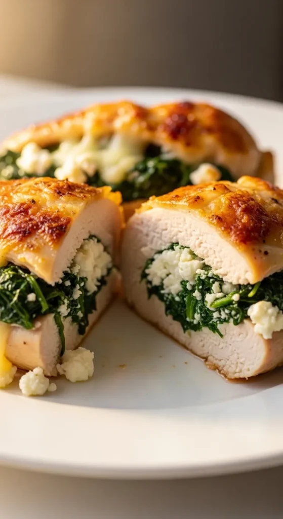 Spinach and Feta Stuffed Chicken