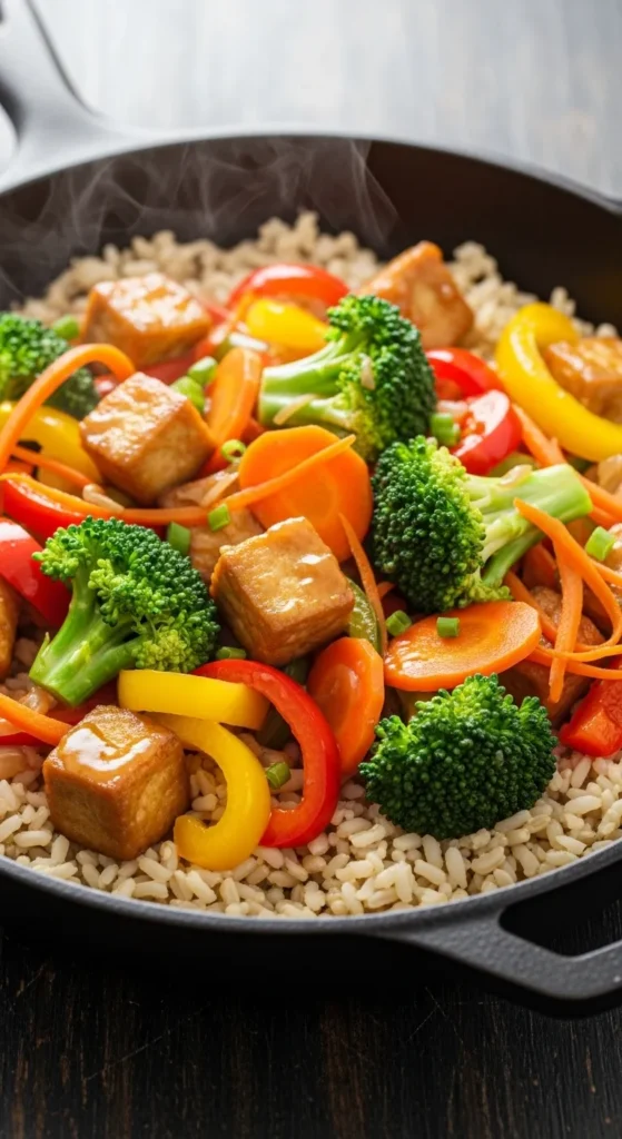 Tofu Stir-Fry with Brown Rice