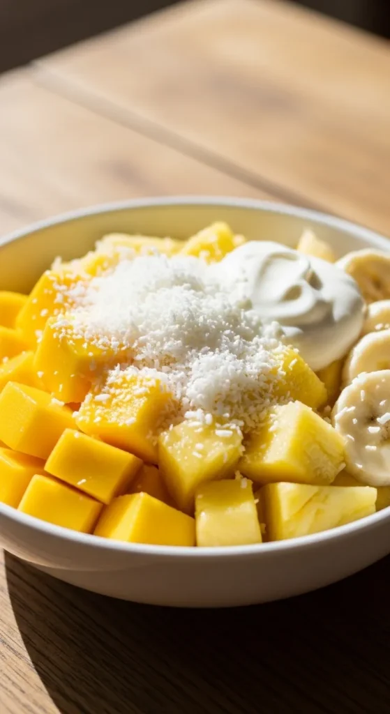 Tropical Fruit Coconut Bowl