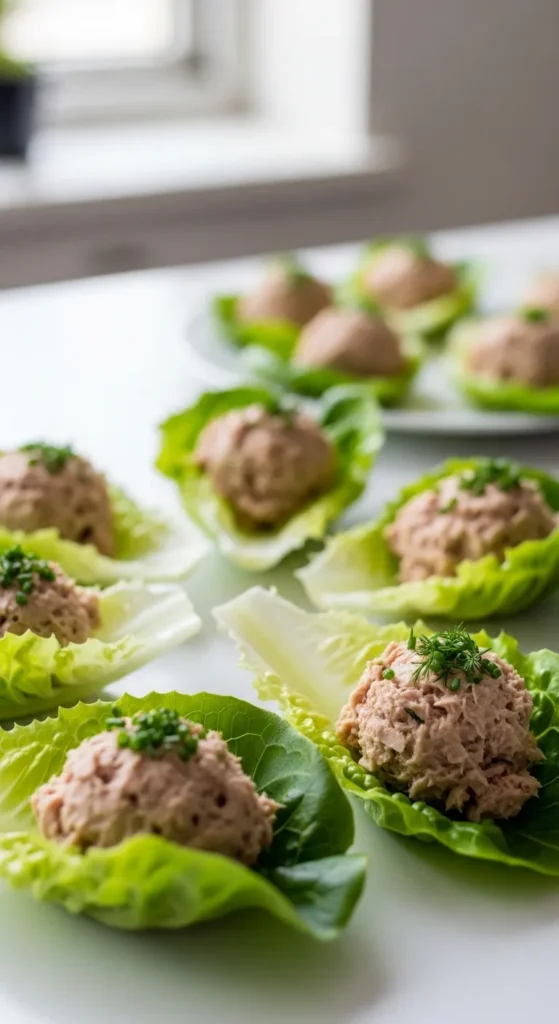 Tuna Salad Lettuce Cups