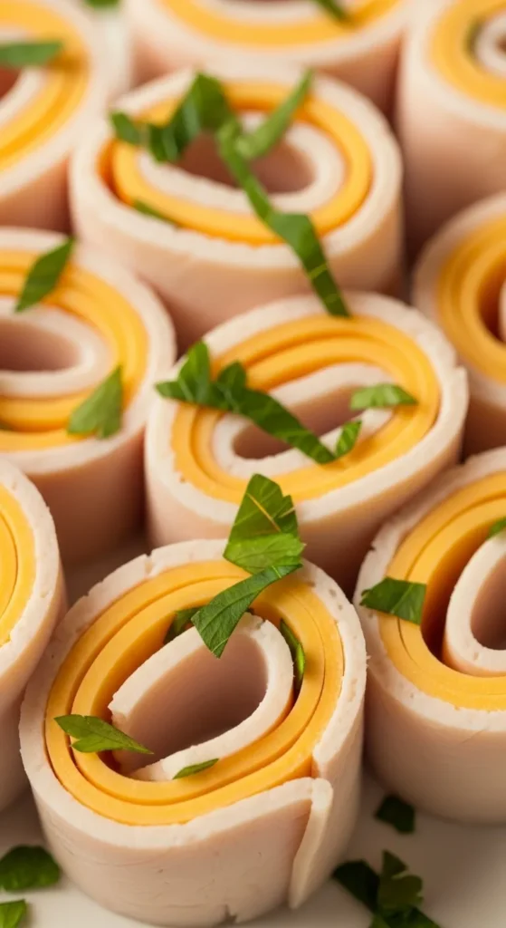 Turkey and Cheese Roll-Ups