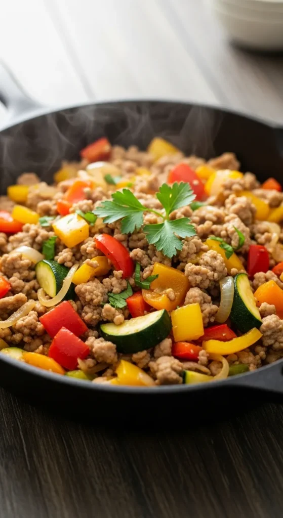  Turkey and Veggie Skillet