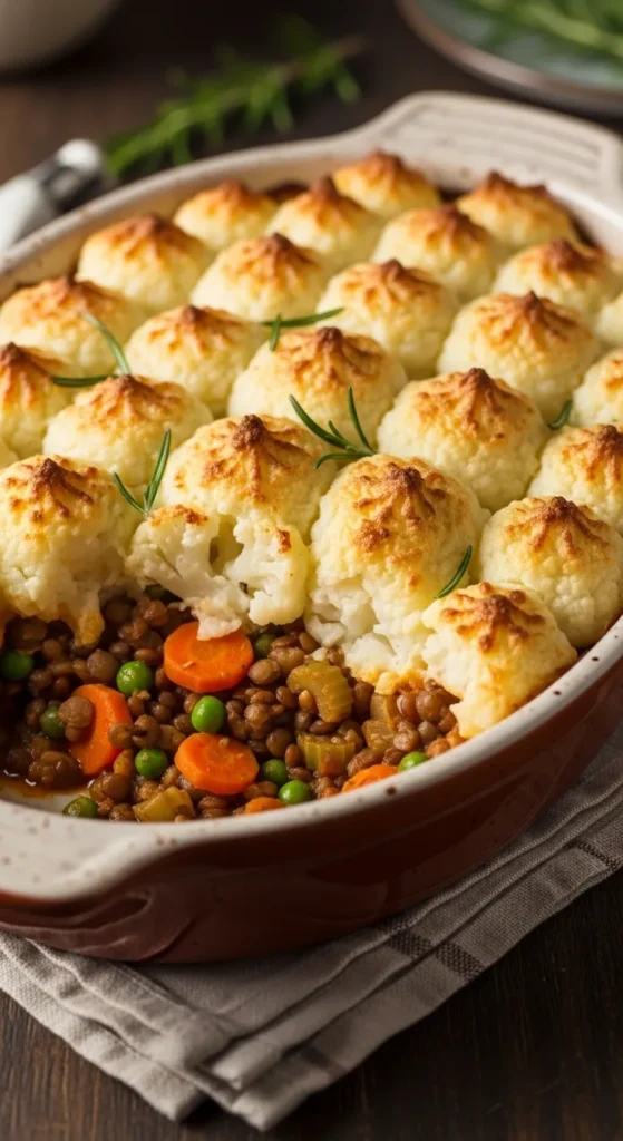 Vegan Shepherd’s Pie with Cauliflower Mash