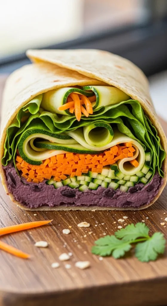 Veggie and Black Bean Wrap