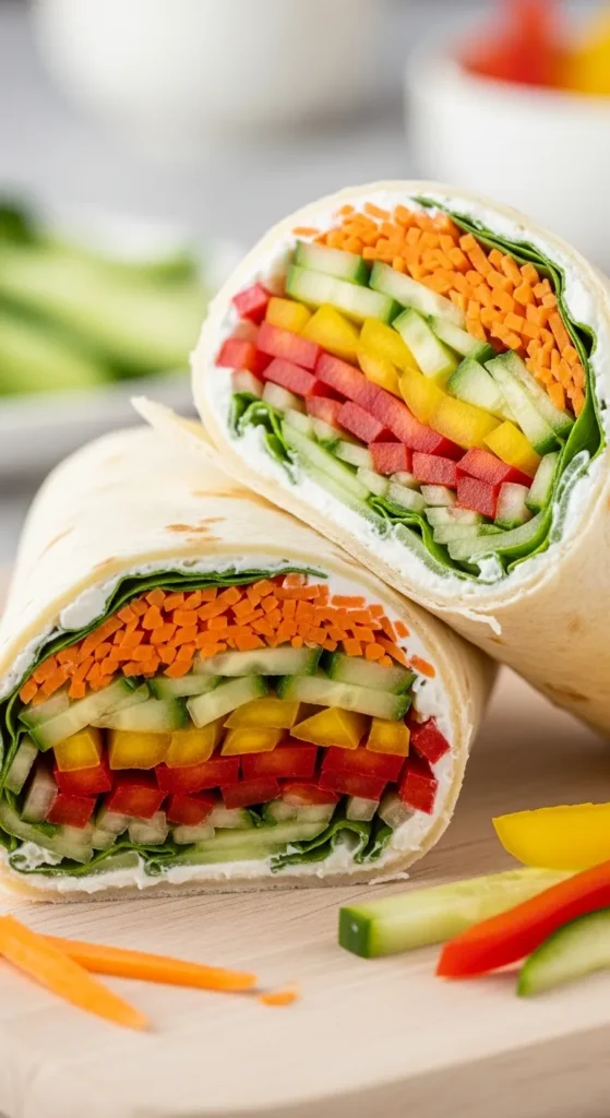 Veggie and Cream Cheese Wrap