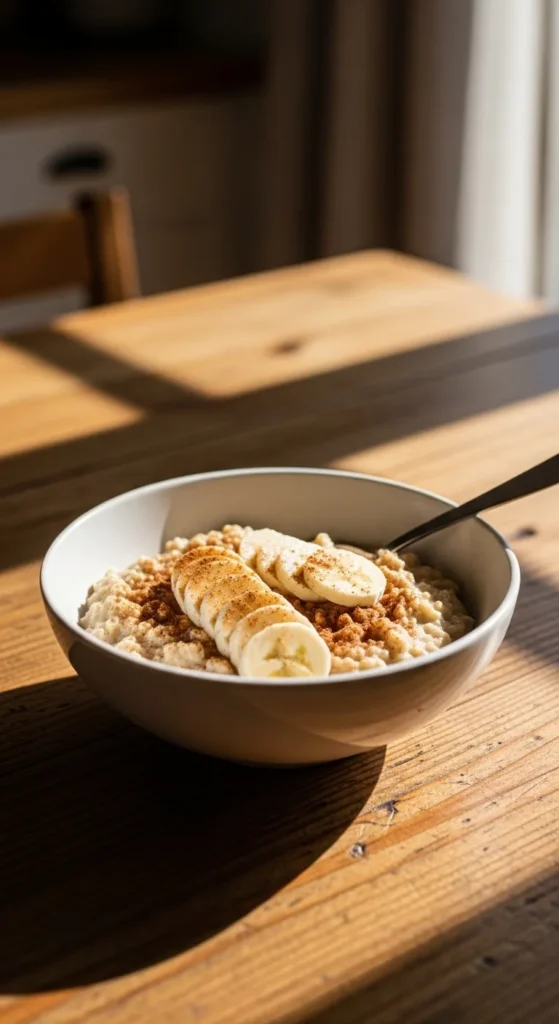 Warm Banana Cinnamon Oats