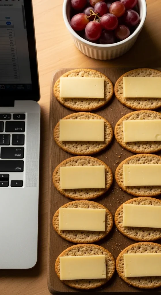 Whole-Grain Crackers with Cheese