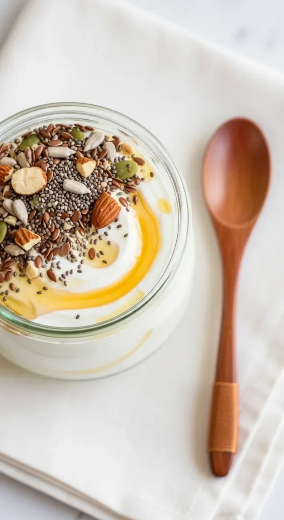 Yogurt With Sunflower Seeds