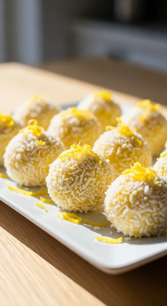  Zesty Lemon Coconut Balls