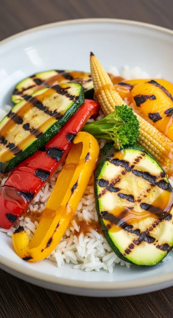BBQ Grilled Veggie Bowls