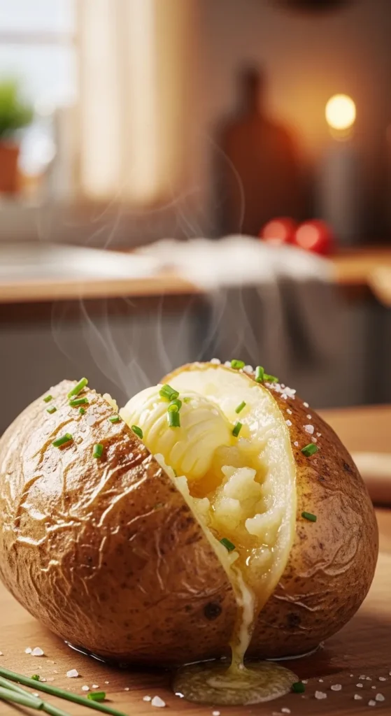 Baked Potato with Simple Toppings