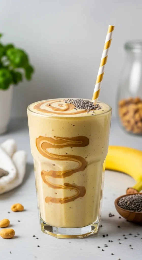 Banana Peanut Butter Power Smoothie