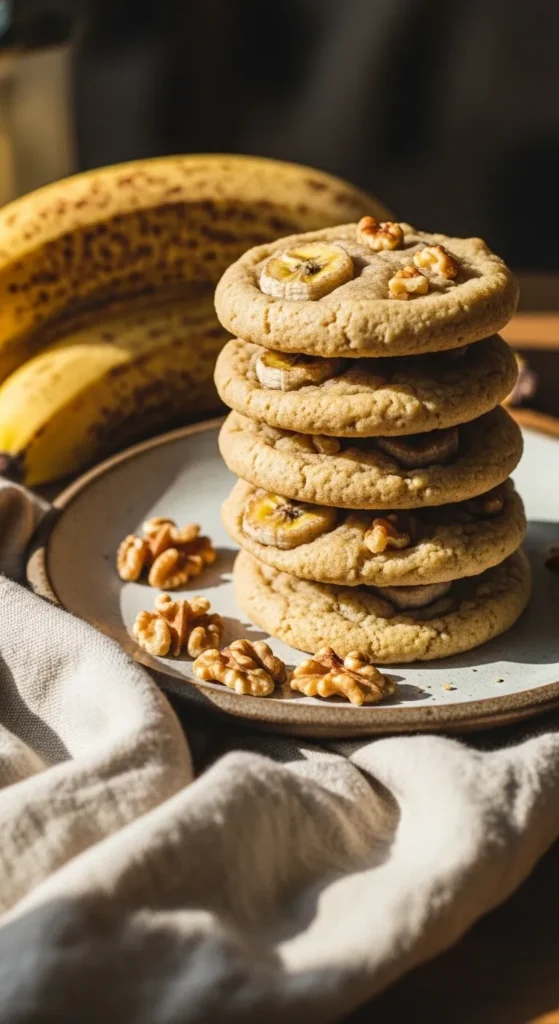 Banana Walnut Cookies