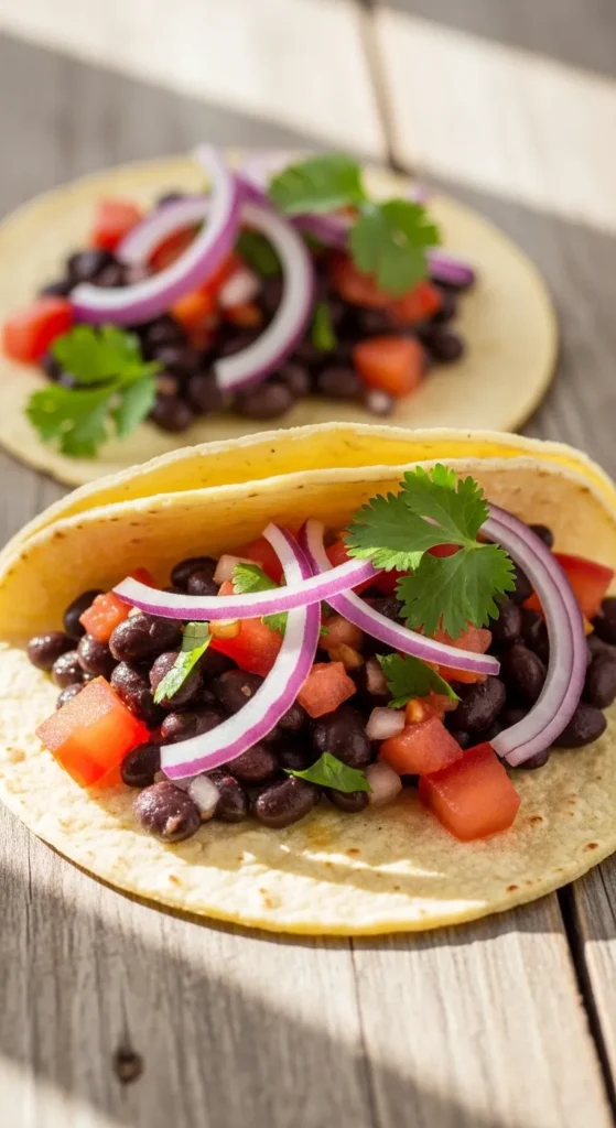 Bean Tomato Tacos