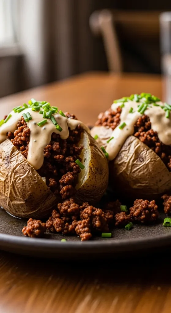 Beef Baked Potatoes