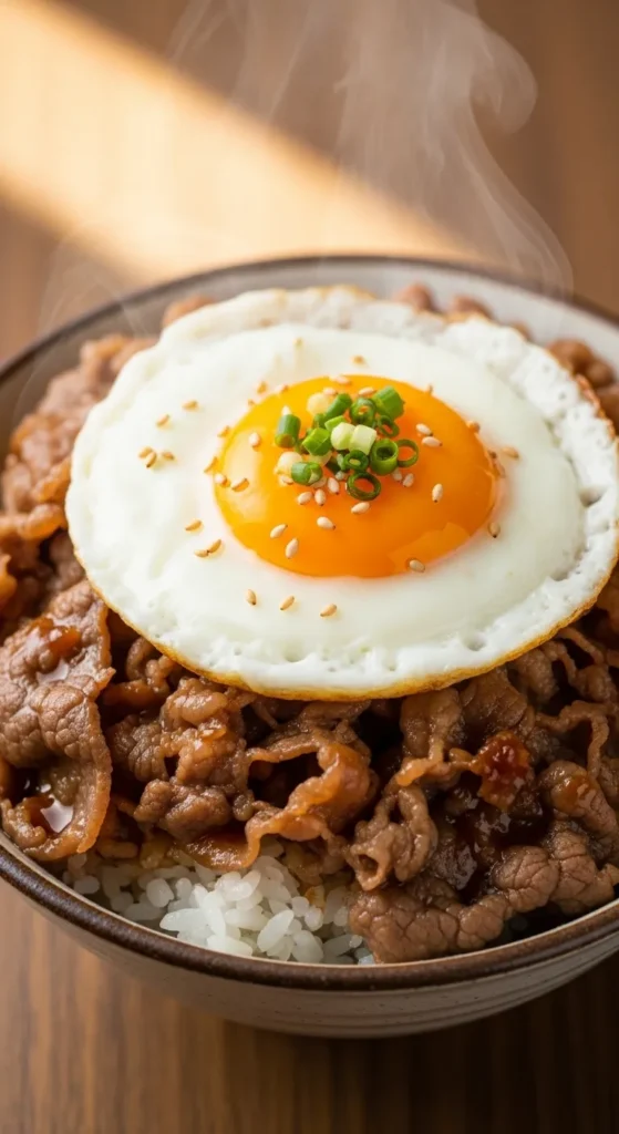 Beef Egg Rice Bowl