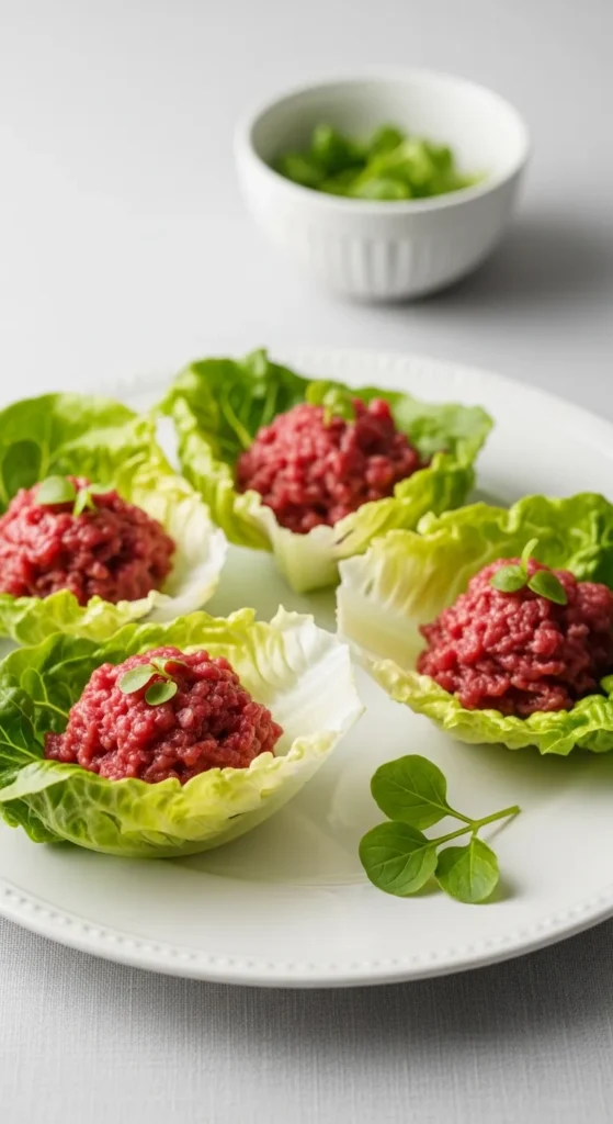  Beef Lettuce Cups